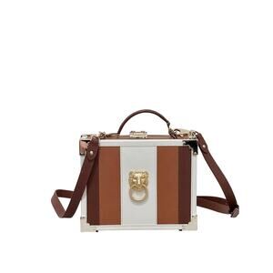 Aspinal of London Lion Head Box Trunk Crossbody Bag